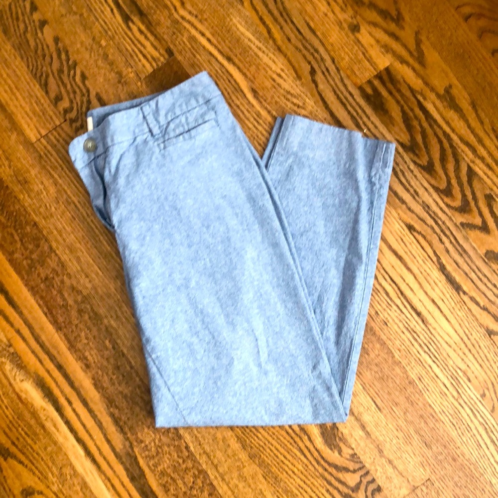 Cotton light weight capris blue